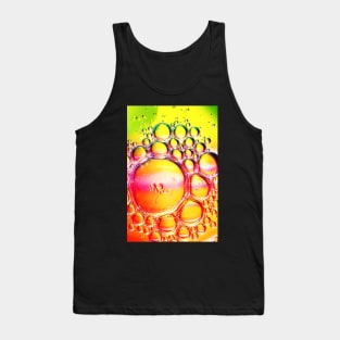 Orange Yellow and Green Oil and Water Tank Top